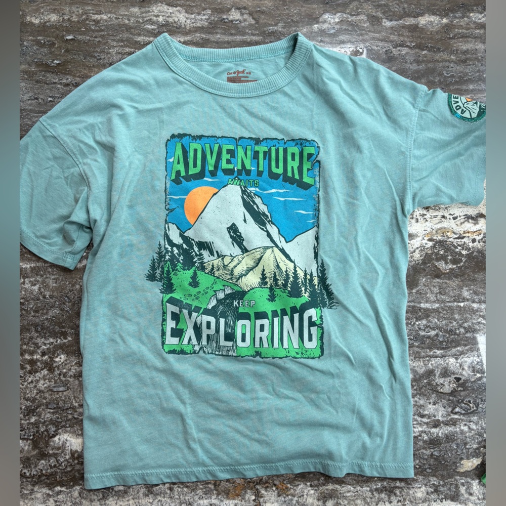Cat & Jack Kids Adventure Graphic T-Shirt in Teal